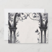 Save The Date Porte de jardin fleuri gothique Pagan Handfasting (Dos)