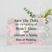 Save The Date Porte-queue sur Echinacea pourpre (Debout devant)
