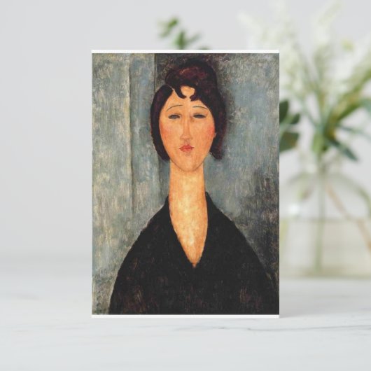 Save The Date Portrait de Woman Modigliani (Debout devant)