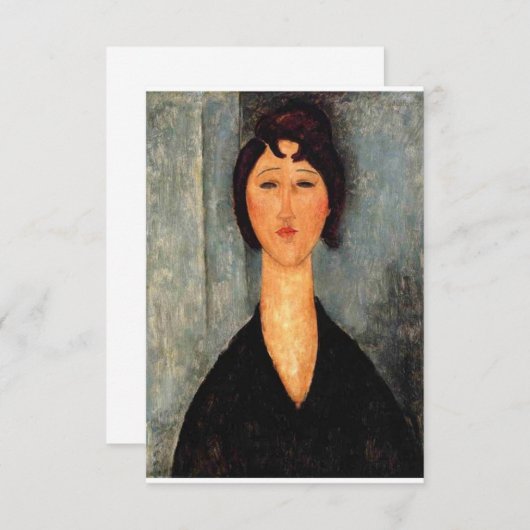 Save The Date Portrait de Woman Modigliani (Devant / Derrière)