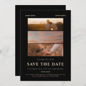 Save The Date Poster minimaliste romantique photo mariage (Devant / Derrière)