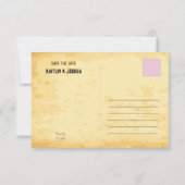 Save The Date Poster Recherché 💍 Thème Occidental Mariage Photo (Dos)