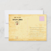 Save The Date Poster Recherché 💍 Vieux-Ouest Mariage Photo (Dos)