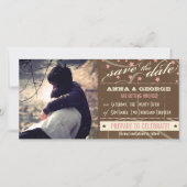 Save The Date Poster rustique : Mousse de fraises Enregistrer la (Devant)