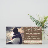 Save The Date Poster rustique : Mousse de fraises Enregistrer la (Debout devant)