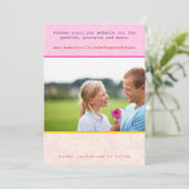 Save The Date Poster Whimsical Style Photo Wedding Enregistrer l (Debout devant)