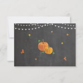 Save The Date Pot de conservation de la date photo Chalk Pumpkin (Dos)