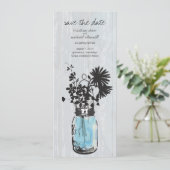 Save The Date Pot de fleurs en grès & Fleurs sauvages Enregistre (Debout devant)