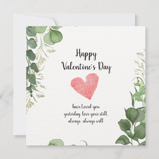 Save The Date "Pour toujours, une fête de la Saint-Valentin" (Devant)