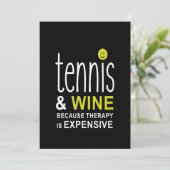 Save The Date Première de tennis et de wine (Debout devant)