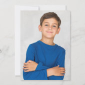 Save The Date Première Sainte Communion Dusty Blue Gold Dust Pho (Dos)