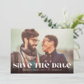 Save The Date Premium Bold Modern Text MULTI Photo FUN (Debout devant)