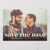 Save The Date Premium Bold Modern Text MULTI Photo FUN (Devant)