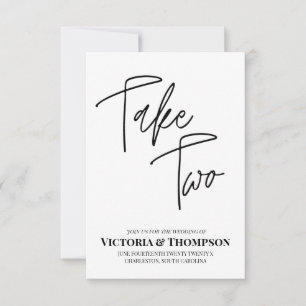 Save The Date Prendre deux mariages d'époque Changement de date