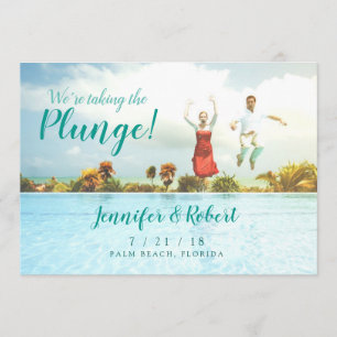 Save The Date Prendre le Plunge Summer Fun Enregistrer la date