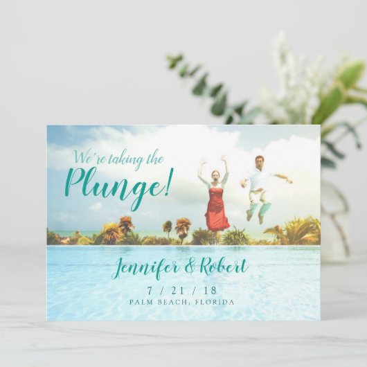 Save The Date Prendre le Plunge Summer Fun Enregistrer la date (Debout devant)