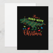 Save The Date Prenez un Noël de dinomite (Devant / Derrière)