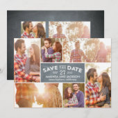 Save The Date Présentation de photo Enregistrez la date - Tablea (Devant / Derrière)