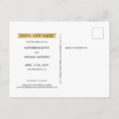 Save The Date | Prettig Kerstfeest Mr en Mrs Aankondigingskaart (Achterkant)