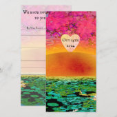 SAVE THE DATE PRIER DES MANTIS AU COUCHER DU SOLEIL (Devant / Derrière)