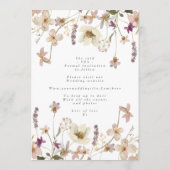 Save The Date Printemps moderne Elégant Fleur sauvage Boho Photo (Dos)