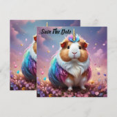 Save The Date Prism Pigtail : Le Cobaye Licorne Radiante, (Devant / Derrière)