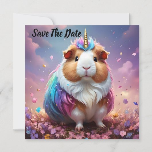 Save The Date Prism Pigtail : Le Cobaye Licorne Radiante, (Devant)