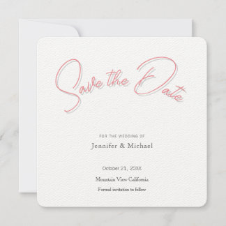 Save The Date Professionnel du mariage Minimaliste Moderne Simpl