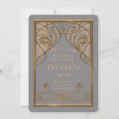 Save The Date Prom Junior, Grand Gatsby, Or, gris A (Devant)