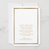 Save The Date PromJunior, Grand Gatsby, Or, blanc (Dos)