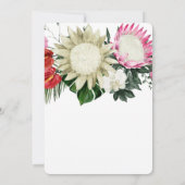 Save The Date Protéa Tropicale Monstera Botanique Enregistrer la (Dos)