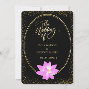 Save The Date Pure élégance, rose lotus, or