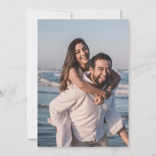 Save The Date Purple Agate photo mariage Enregistrer la date (Dos)