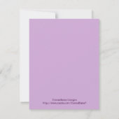 Save The Date Purple Eggplant Damask Enregistrer la date (Dos)