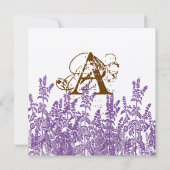 Save The Date Purple et Broon Fleur sauvage Enregistrer la date (Dos)