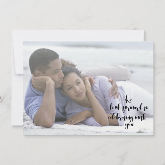 Save The Date Purple Green Cactus Photo Succulente Enregistrer L (Dos)