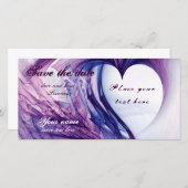 Save The Date Purple grunge (Devant / Derrière)