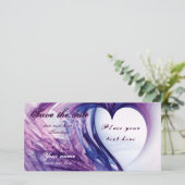 Save The Date Purple grunge (Debout devant)