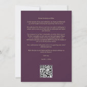 Save The Date Purple Minimal Initials Wedding Fancy 4 Photos (Dos)