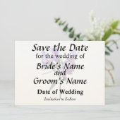 Save The Date Purple Peruvian Lily (Debout devant)