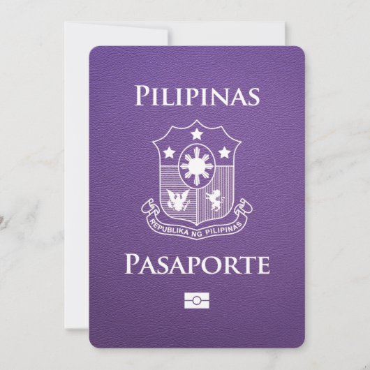 Save The Date Purple Philippines Passeport Enregistrer La Date (Devant)