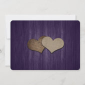Save The Date Purple Russe Mason Jar String Lumières Mariage en  (Dos)