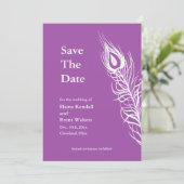 Save The Date Purple Shake your Tail Feathers Enregistrer la dat (Debout devant)