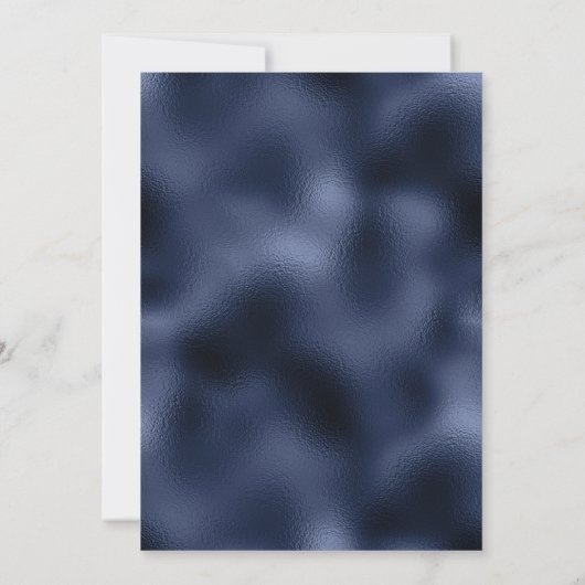Save The Date Purple Silver Floral Navy Blue Foil Enregistrer la (Dos)