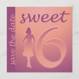 Save The Date Purple Sweet 16 Enregistrer la date