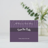 Save The Date Purple Zebra Pattern Enregistrer la date (Debout devant)