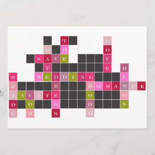 Save The Date Puzzle de mots croisés Enregistrer la date