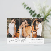 Save The Date QR Code Enregistrer la date 3 Photo Elegant Modern (Debout devant)