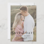 Save The Date QR Code Modern Elegant Script 2 Mariage photo (Devant)