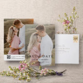 Save The Date QR Code Modern Elegant Script 2 Mariage photo